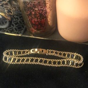 Gold and Amethyst stone bracelet
